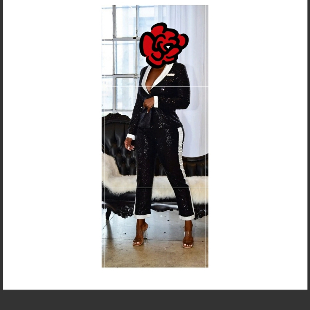 Two piece women's tuxedo